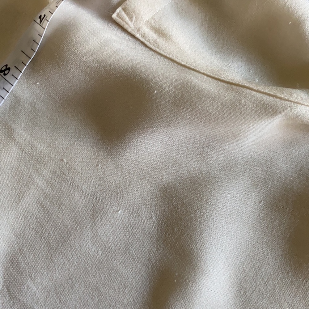 JOIE Silk Rancher Top Ivory Cream Medium - Picture 11 of 11